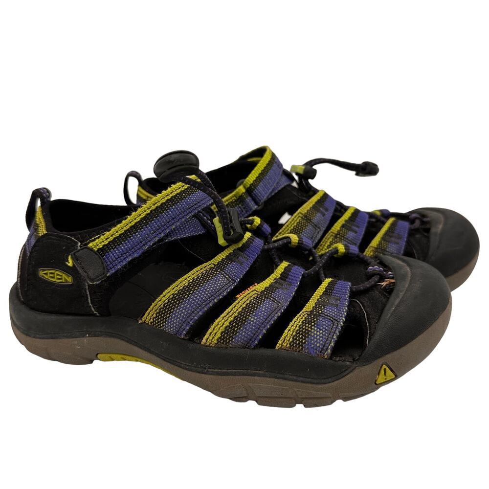Keen Kids Newport H2 Blue Green & Black Hiking Sandals Size 4